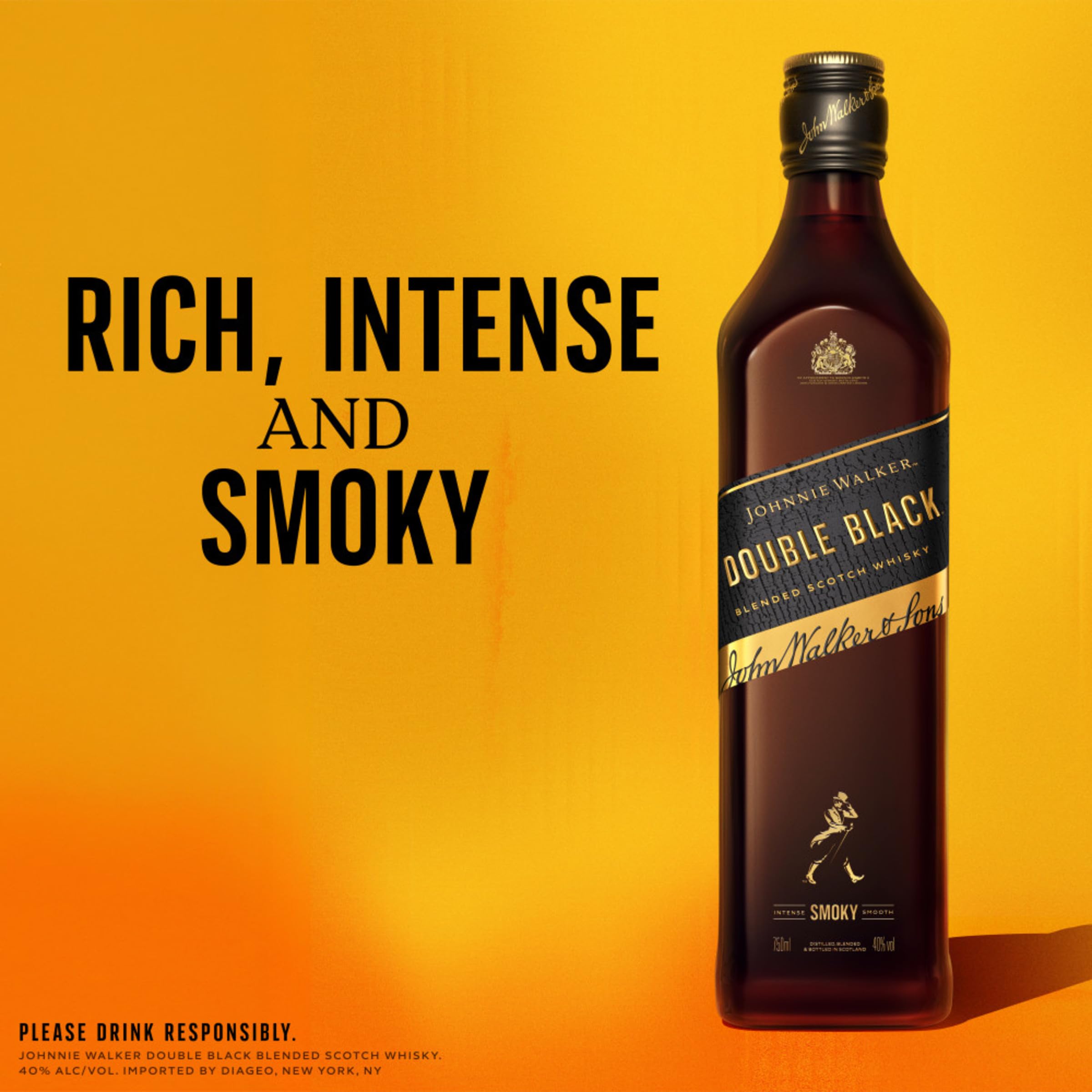 Amazon.com: Johnnie Walker Double Black Scotch Whisky, 750mL 80